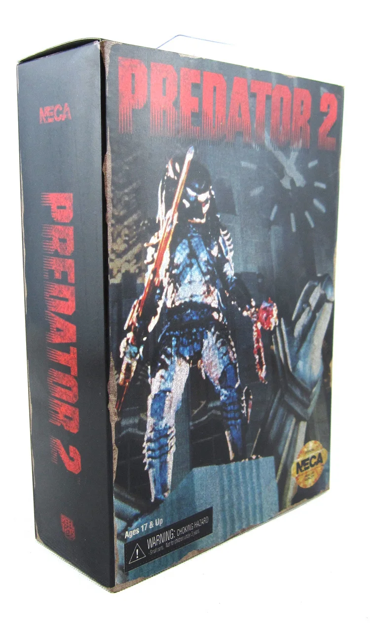 Видео-игра внешний вид Predator 2 городской охотник копье трофей Череп умный диск NECA 18