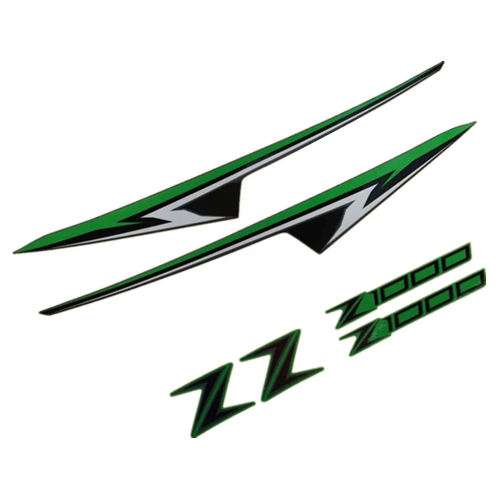 Зеленый Мотоцикл Высокое качество Стикеры декоративные протектор для Kawasaki Z1000 Z 1000 красный - Цвет: Зеленый