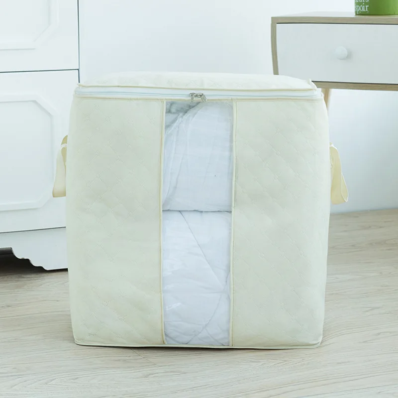 Beige 2 Шкаф-органайзер, сумка, 3 шт., одежда, одеяло, одеяло, шкаф, коробка, сумка, для дома, складная, для хранения, для организации, для стирки, влагостойкая - Цвет: Beige 2