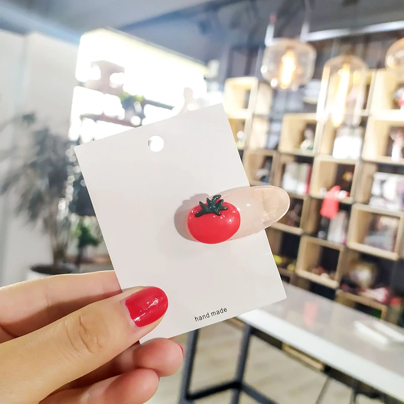 2019 Популярные фруктовые заколки для женщин головные уборы Акриловые сладкие аксессуары для волос Дамские милые заколки Девичьи подарки Женщины на