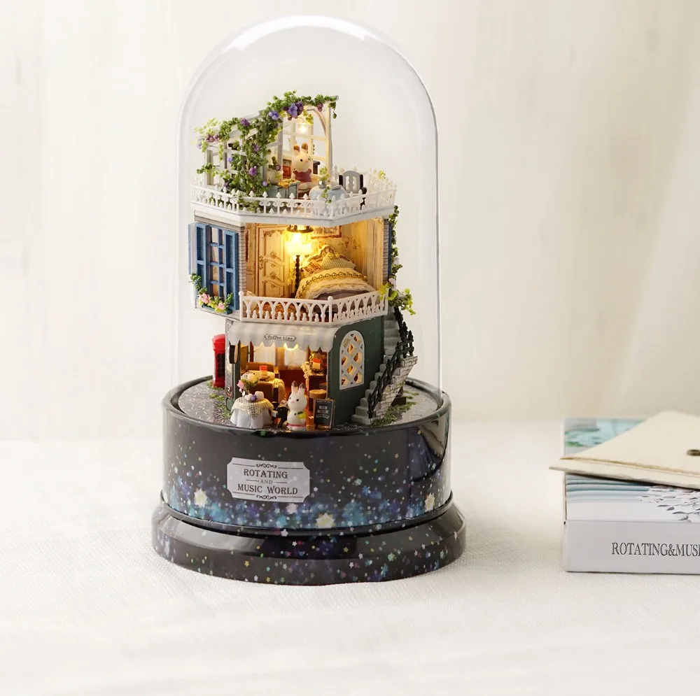 Кукольный дом Mminiature кукольный домик деревянный Каса де Boneca кукольные домики с мебелью игрушки для детей подарок на день рождения B026