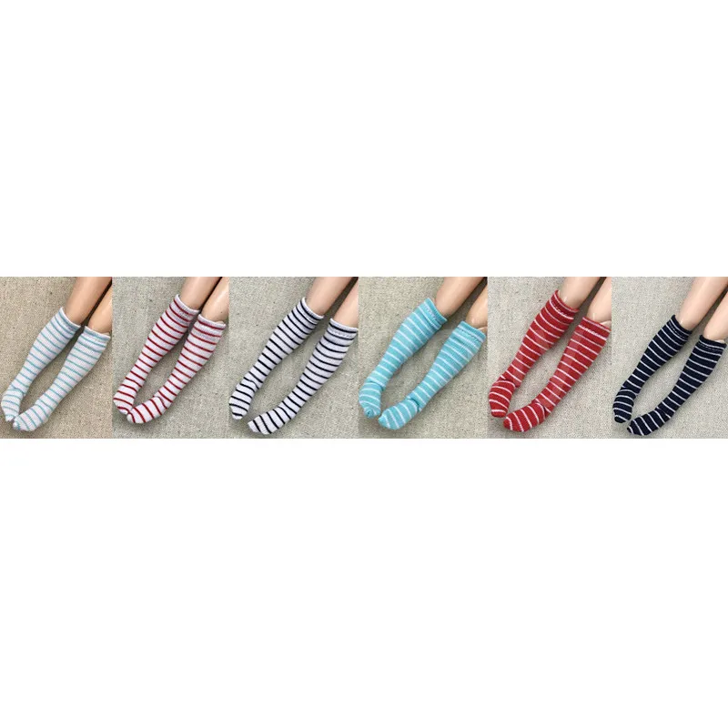 1 пара полосатых 1/6 кукольных носков и чулок для кукол Blyth Pullip Barbies Momoko Azone Licca
