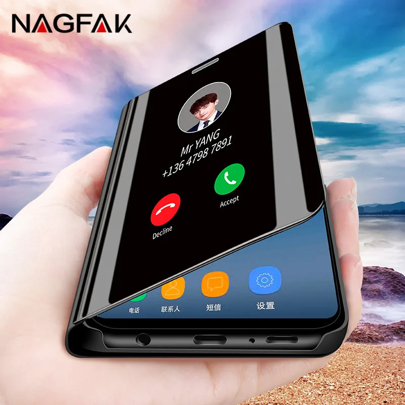Smart Sleep; глянцевые женские кожаные чехол для samsung Galaxy A50 A30 A10 A20 A40 A70 A80 A90 A7 A6 A8 плюс A9 A8S M10 M20 M30 чехол