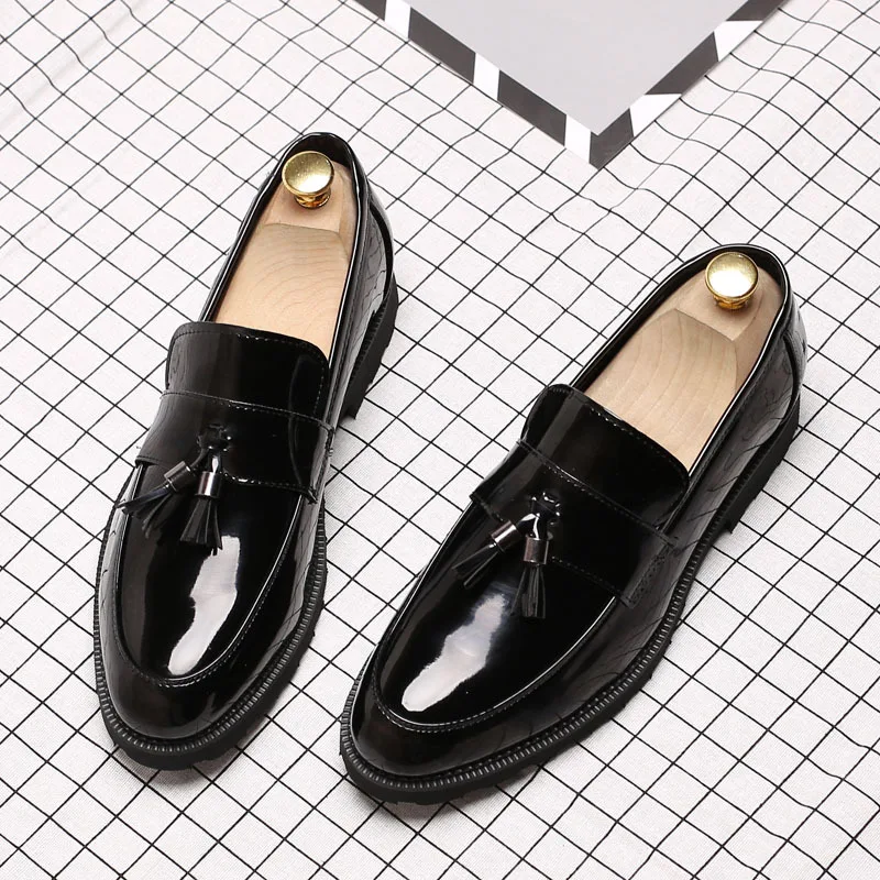 Masorini/Мужские модельные туфли из искусственной кожи зимняя элегантная