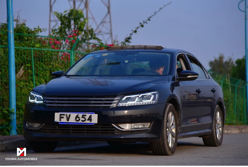 Автомобильный Стайлинг для Passat B7 US Verson 2012- фары для Passat B7 фары DRL D2H динамический сигнал поворота Hid биксеноновый луч