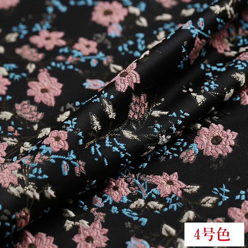Французский Высокая мода жаккардовая парча ткань cheongsam платье из жаккардовой