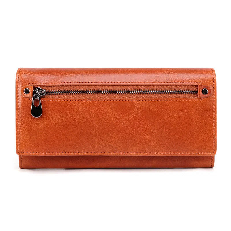 Q9366 yellow brown COWATHER, высокое качество, натуральная кожа, Женский кошелек, первый слой, Воловья кожа, кошельки для женщин,, дизайн, хороший кошелек - Цвет: Q9366 yellow brown