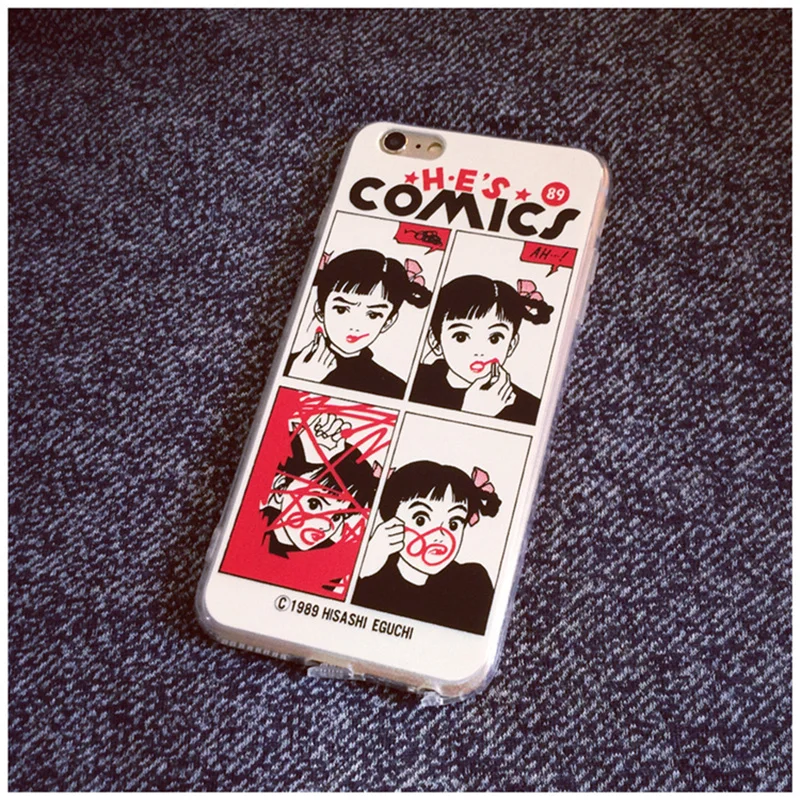 Милый мультяшный чехол для телефона мультяшная японская помада девочка ТПУ Apple