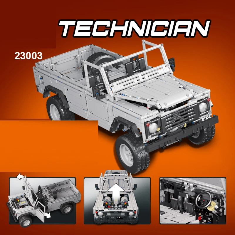 23003 3643 шт серии Technic креативные MOC RC дикие внедорожные транспортные средства