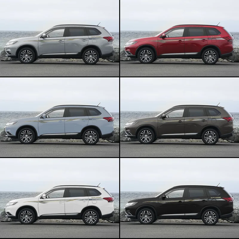 Новейшие наклейки для автомобиля, декоративные наклейки для Mitsubishi Outlander 2013-, чехлы для автомобиля