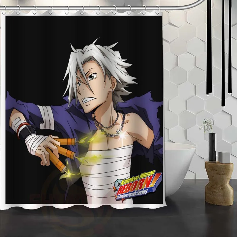 Custom Waterproof Bathroom HITMAN REBORN Shower Curtain Polyester Fabric 165X180cm 180X200cm P# | Дом и сад