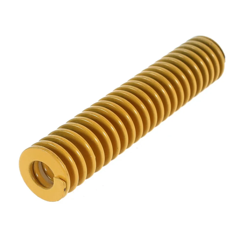 1 шт. 90 мм длина 18 мм наружный диаметр 9 мм внутренний диаметр металлический с резьбой секция прессформы штамповки пружина жёлтая