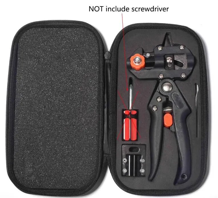 Scissor with case 1 шт. прививка секатор Чоппер прививка резка фруктовое дерево прививка секаторы ножницы прививка ленты садовые инструменты - Цвет: Scissor with case