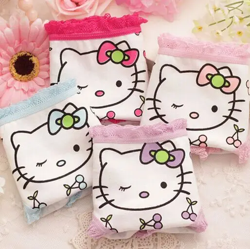 5 шт./лот мода дети трусики трусы для девочек девочка белье прекрасный мультфильм