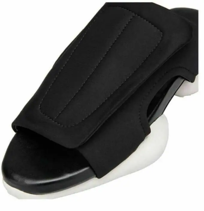 Men's slippers with thick leather soles Horseshoe slipper men's lightweight breathable sandals a high drag | Обувь