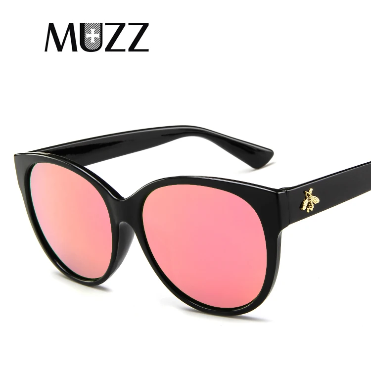 MUZZ корейские Солнцезащитные очки женские плоские верхние очки Sqaure Lunette женские роскошные брендовые черные солнцезащитные очки с заклепками - Цвет линз: Красный
