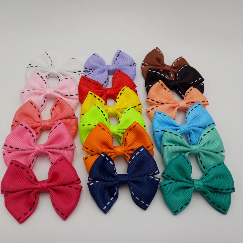 

Free shipping 20pcs /lot mix color bowknot