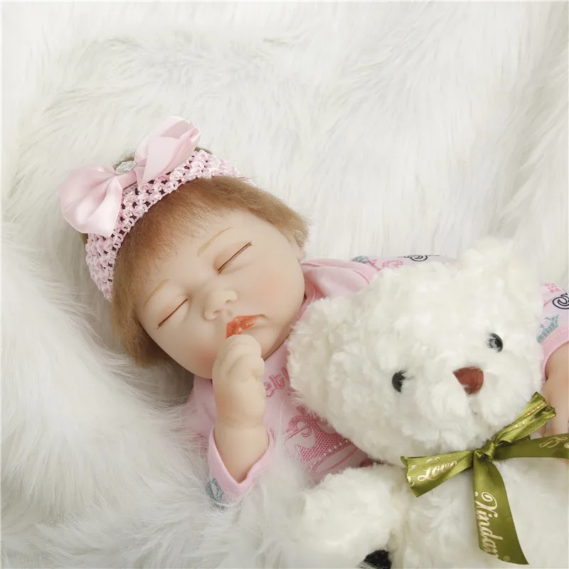 SanyDoll 22 дюйма 55 см силиконовые куклы для новорожденных Реалистичная кукла