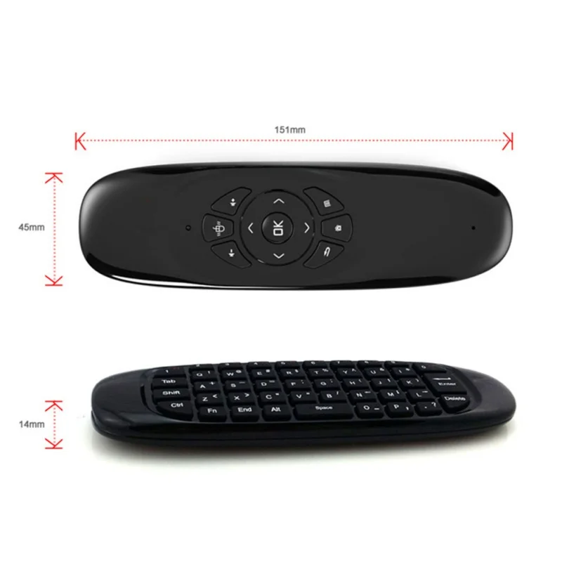 Fly Air mouse беспроводной пульт для телевизора для Android/Linux, Windows, Mac 2,4G 6 осей гироскоп перезаряжаемый пульт дистанционного управления