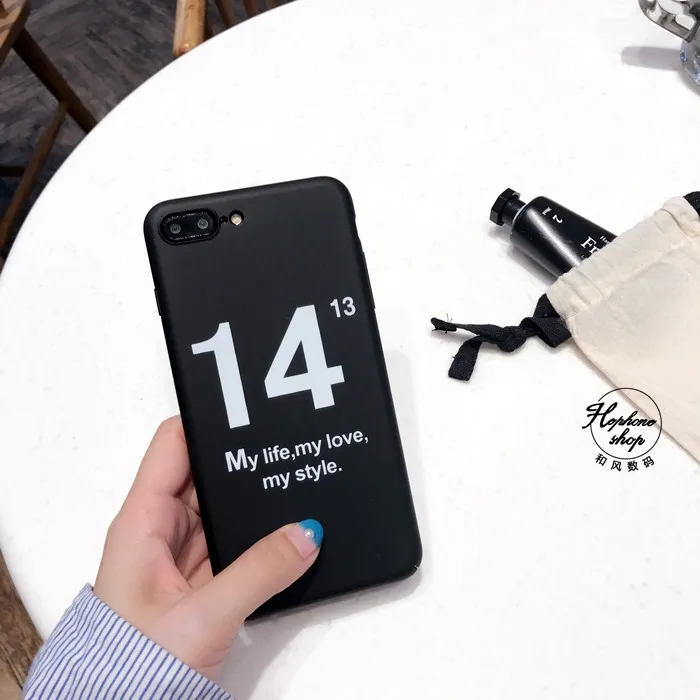 Pybth забавные Мультфильм телефона чехол для iPhone х 6 S 7 8 плюс крышка номер 1314 жесткий