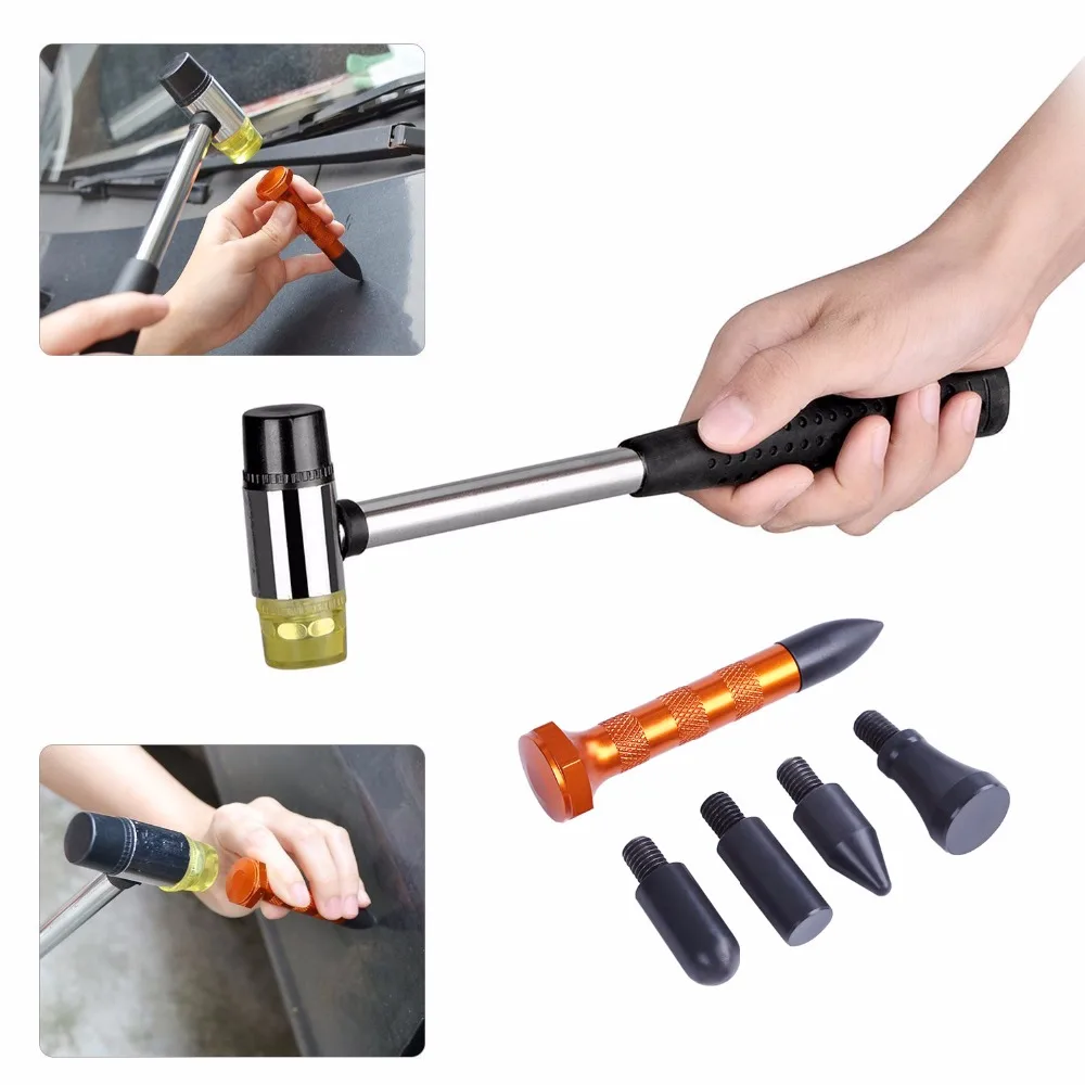 

PDR Paintless Dent removal tools Auto car body restore tool Hail Damage Repair devices Sets glue gun pulling bridge slide hammer