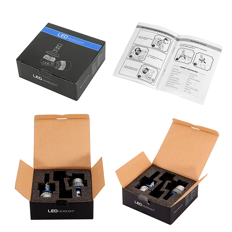 PAMPSEE 2 шт. S2 H7 H4 светодиодный автомобильная лампа H11 H1 H13 H3 H27 9005/HB3 9006/HB4 9007 подол