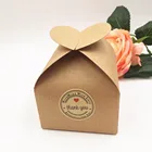 Крафт-коробки для свадебной вечеринки, 20 шт.лот, коробки для подарков, пустые шоколады, торты, продукты ручной работы, коробка конфет, 8*8*8,5 см, бумажные коробки для хранения