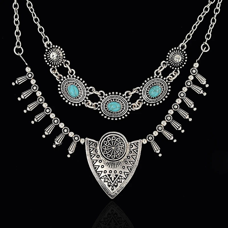 Женское ожерелье с подвеской в этническом стиле|stone pendant necklace|necklaces for womenpendant necklace |