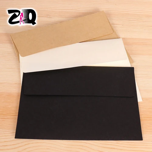 10 шт./партия прозрачный конверт из черной бумаги в стиле ретро|black paper envelopes|paper