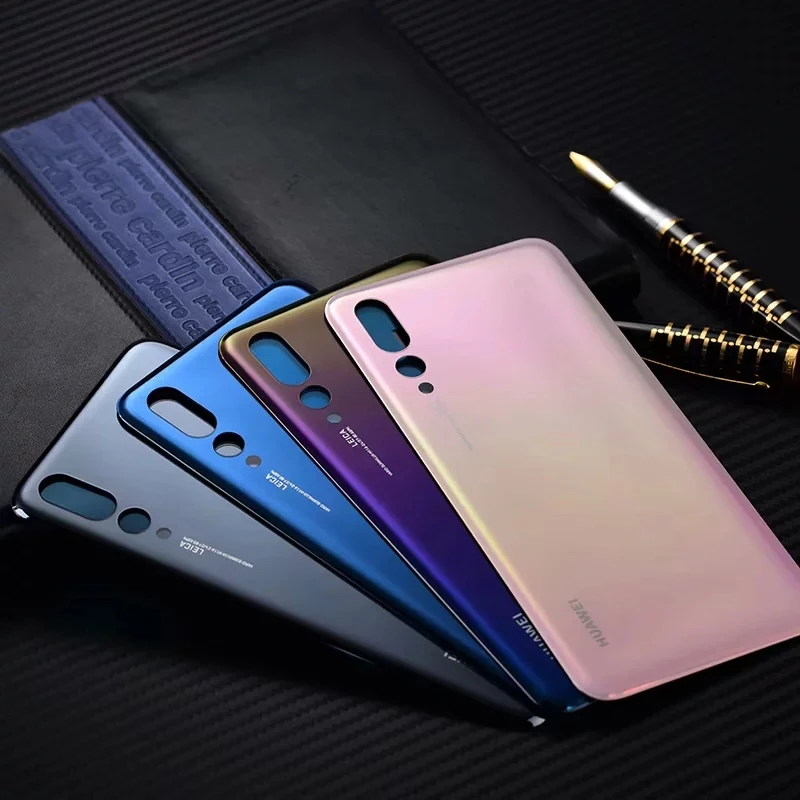 Оригинальный P20Pro корпус для Huawei P20 Pro стеклянная задняя крышка батарейного отсека
