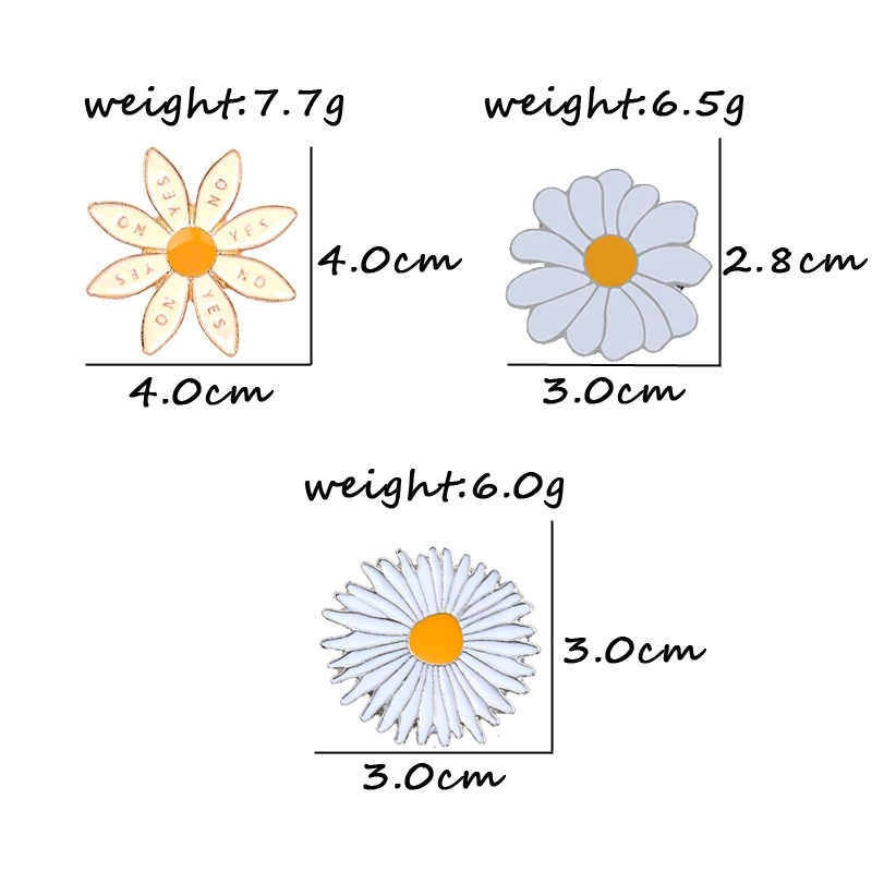Женские эмалированные броши в виде цветка 3 стиля|Броши| |