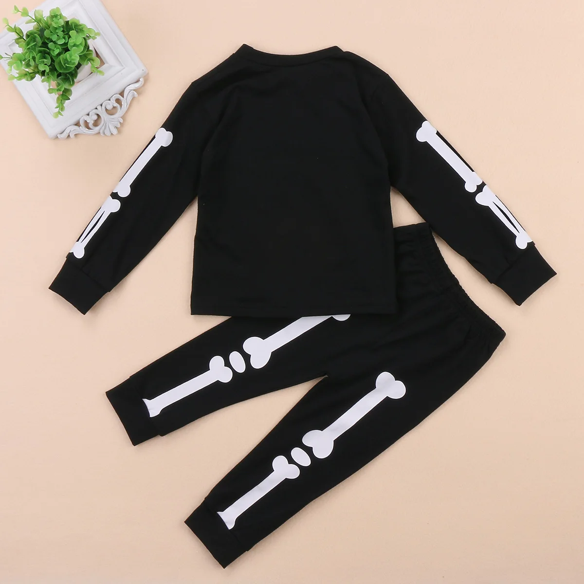 Комплект из 2 предметов: футболка на Хэллоуин + длинные штаны Осенний теплый