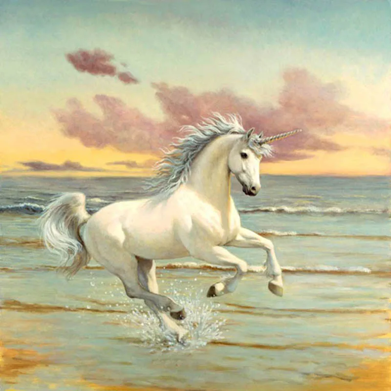 New Full Square Diamond 5D DIY Painting &quothorse&quot Embroidery Cross Stitch Rhinestone Mosaic Home Decor Gift | Дом и сад
