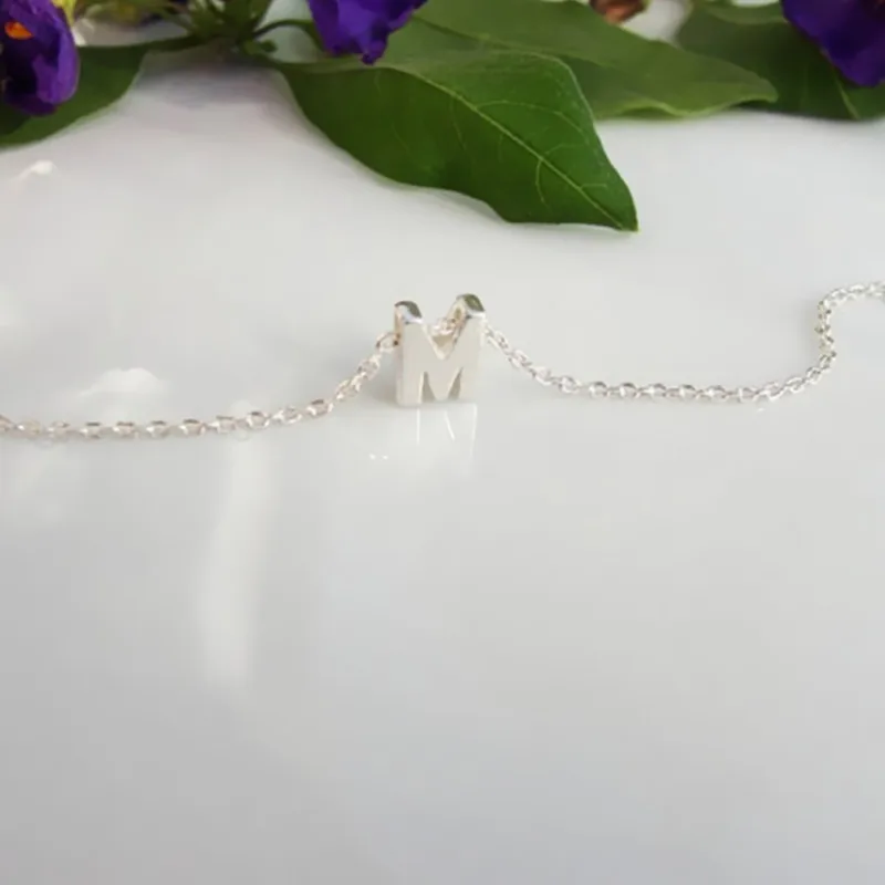 Модное ожерелье с буквенным принтом алфавита инициалами для женщин и девочек.