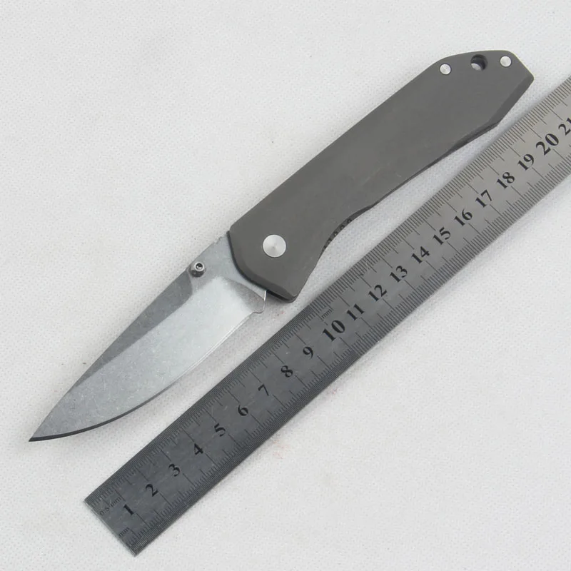Складной нож с шариковым подшипником S35VN blade TC4 титановая ручка походные
