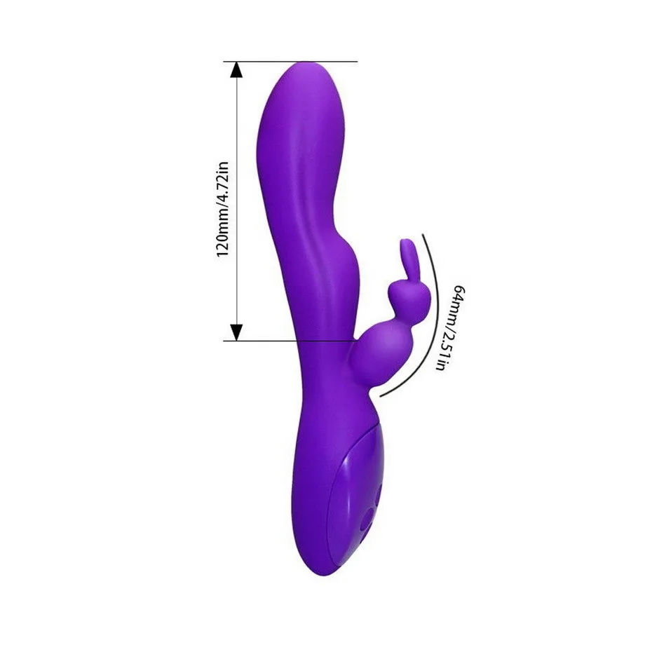 Вибратор Кролик для массажа точки G с 12 скоростями перезаряжаемый через USB фаллоимитатор женской