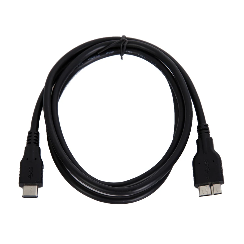 Черный кабель USB 3 1 10 Гбит/с Type C папа-Micro Mini 0 для жесткого диска Macbook | Компьютеры и