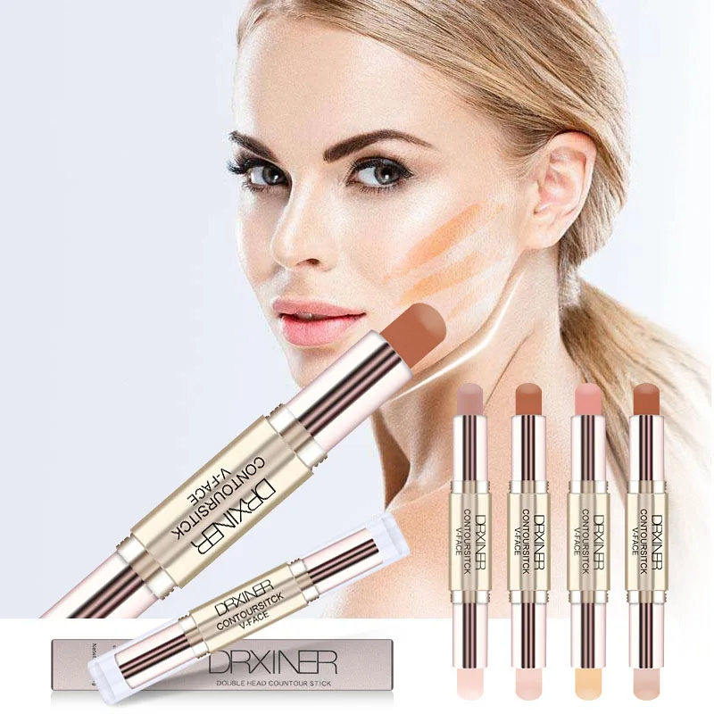 Двухконтурный хайлайтер палка V face Contour Driver макияж изюминка блеск Прямая