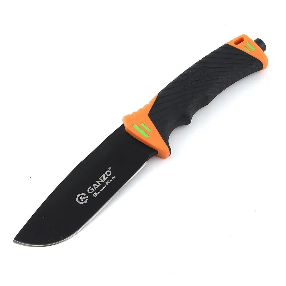 yellow-black 58-60HRC Ganzo G8012 Жар-птица F8012 7CR17MOV лезвие ABS Ручка фиксированное лезвие нож инструмент для выживания кемпинга охотничий нож тактический edc - Цвет: yellow-black