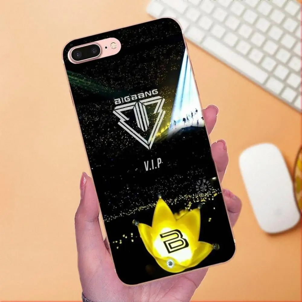 Милый чехол для телефона с логотипом Kpop Bigbang Vip Samsung Galaxy Note 5 8 9 S3 S4 S5 S6 S7 S8 S9 S10 mini Edge