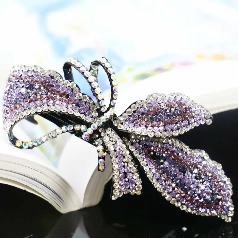 43*90mm Hair Accessory Clip Wedding Headdress Bridal Head Bands Headband Inlaid Rhinestone Clamps Jewelry Making | Украшения и