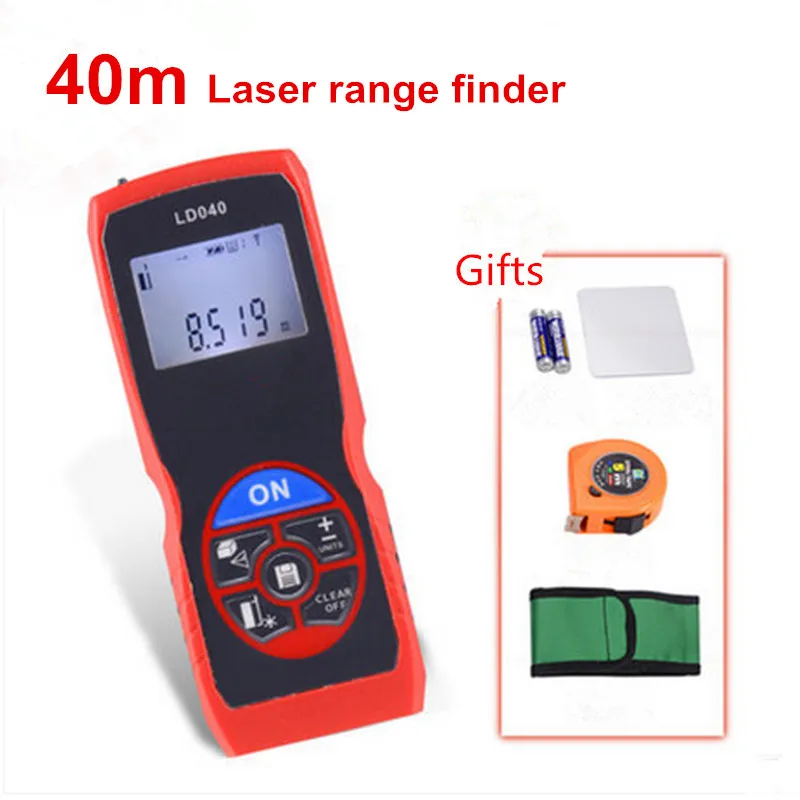 Rangefinder Laser Distance Meter Digital Electronic Ruler Tape Measure 40m/60m/100m Tester Area/volume Lazer Metreler | Инструменты