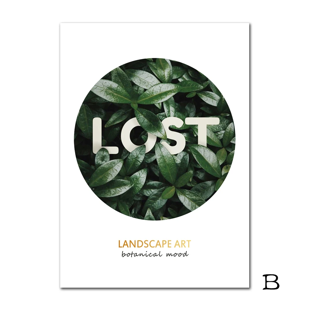 Зеленая настенная Картина на холсте пейзаж скандинавские плакаты картина с