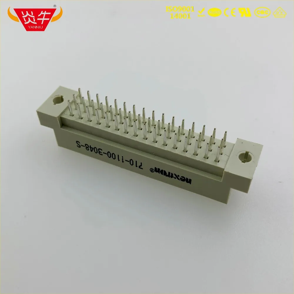 50 шт. 348 DIN41612 DIN разъем 710 1100 3048 S 3*16P 48PIN мужской STRAIGH шпильки Европейская розетка 9001