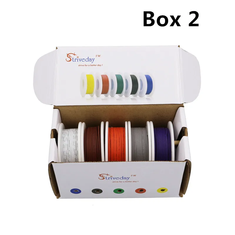 Электрический провод 1007 20 AWG 30 м Mix Kit box 1 2 Airline Copper PCB Wire DIY|electric wire|pcb wirewire cable |