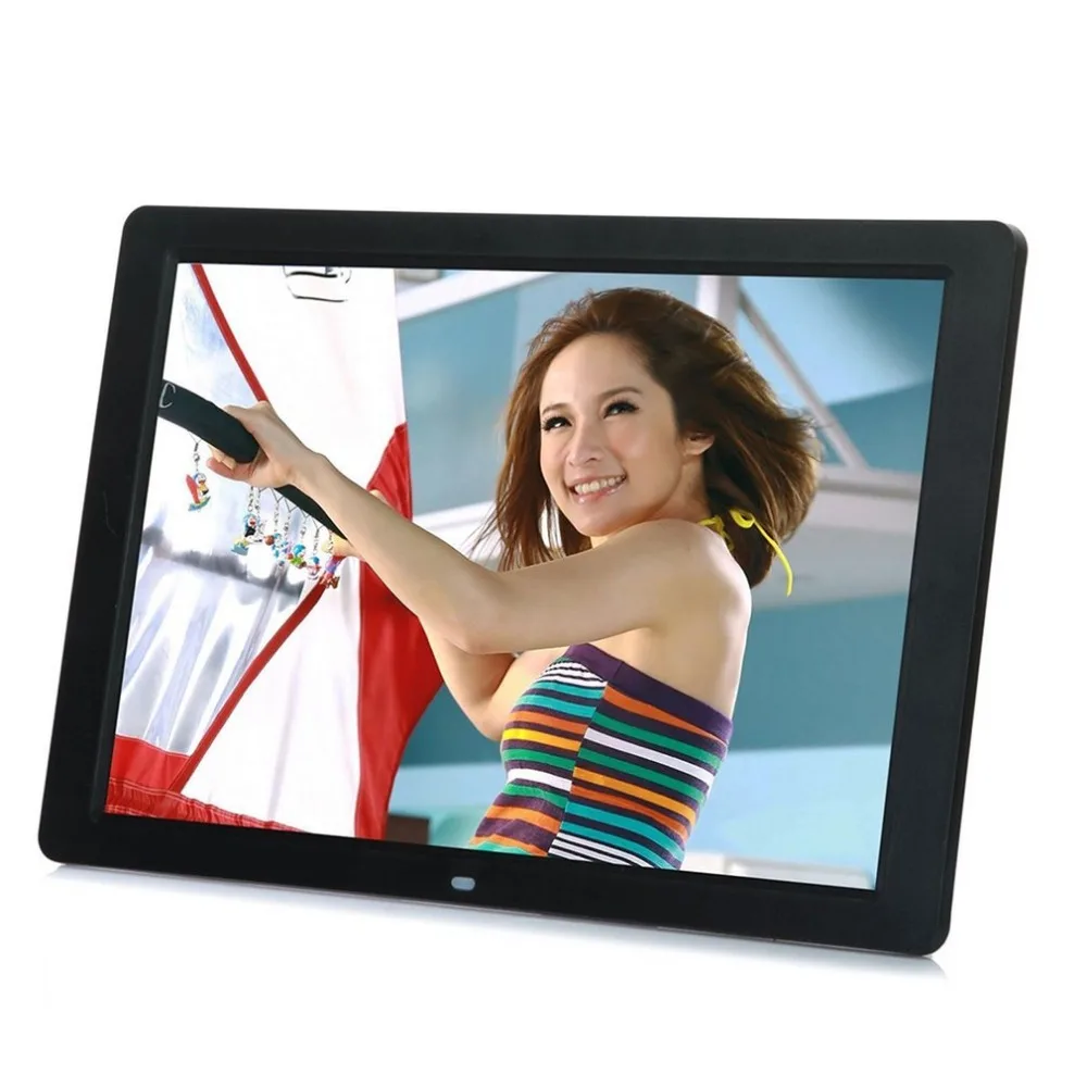 In stock! 15" LED HD High Resolution Digital Picture Photo Frame + Remote Controller EU Plug Black / White Color Newest | Электроника