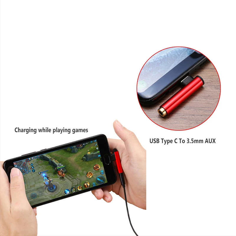 USB C адаптер для наушников type male до 3 5 мм Jack female AUX аудиокабель конвертер Xiaomi 6 Letv 2 pro