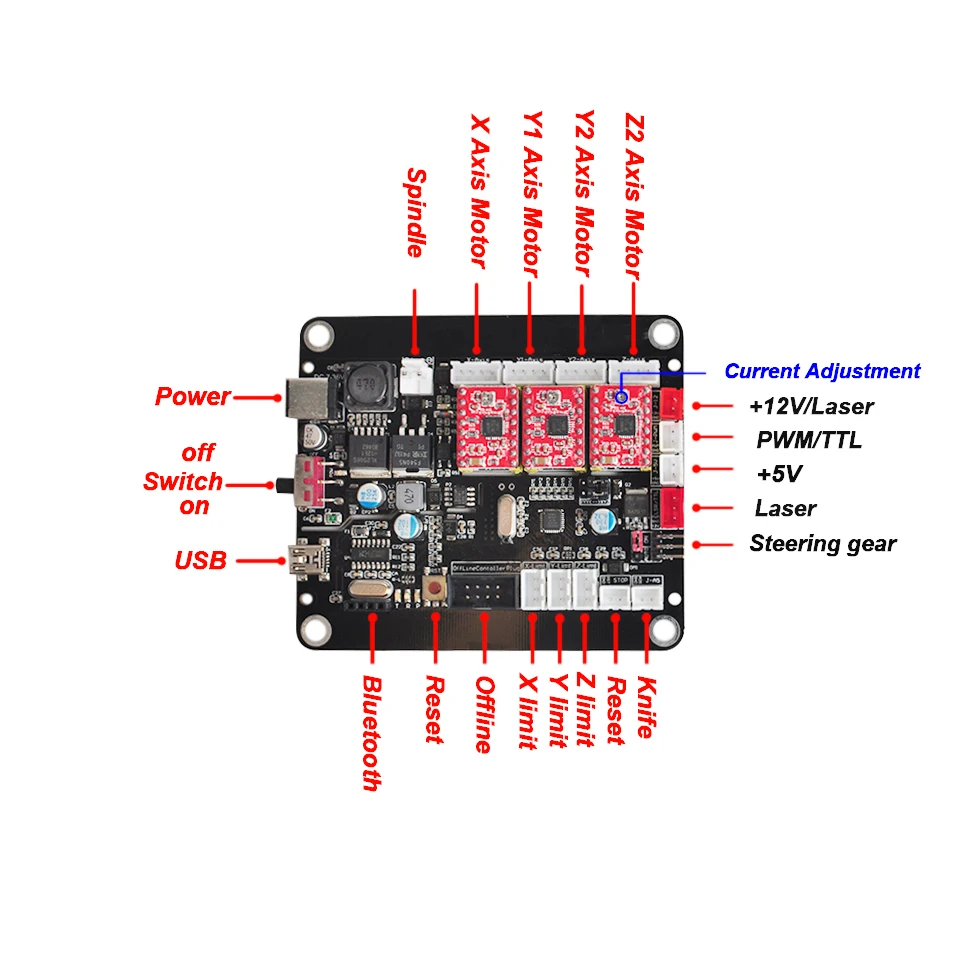 2418 CNC гравер машина 3 оси PCB Фрезерный Мини DIY резьба по дереву фрезерный станок с