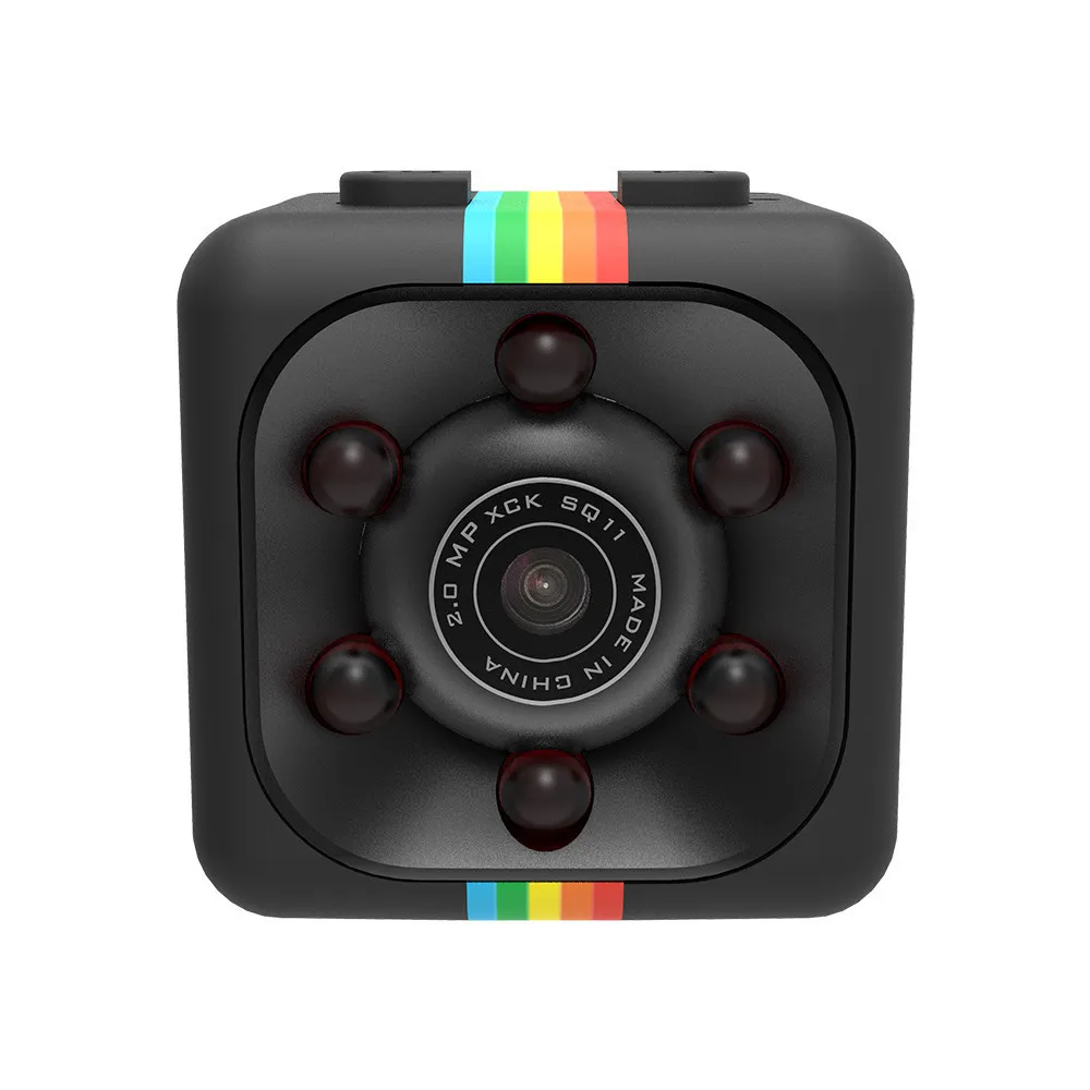 A Мини-камера SQ11 Full HD 690P DV Спортивная экшн-камера DVR рекордер 32G TF карта микро Спортивная камера для автомобиля dvr камера s микрофон - Цвет: A