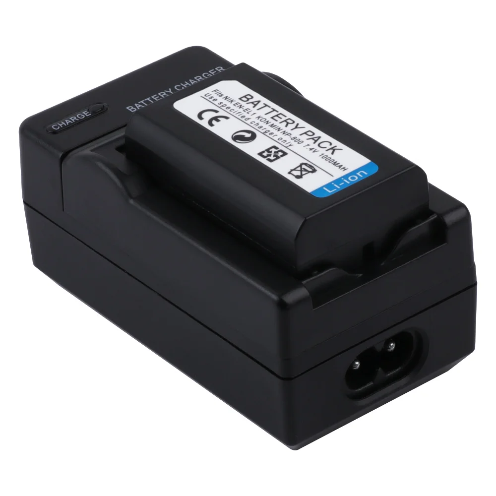 RuigPro EN EL1 батарея ENEL1 + Цифровое настенное зарядное устройство для Nikon Coolpix 500 775 880 885